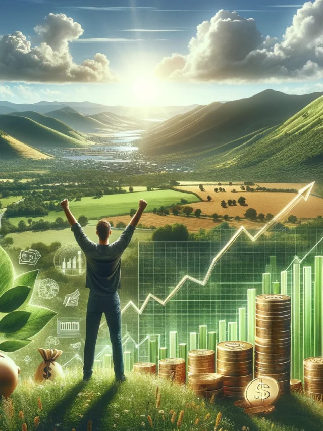 DALL·E 2024-03-26 15.26.24 - A realistic and highly detailed image depicting the concept of financial independence. The scene is set in a serene, expansive outdoor environment sym