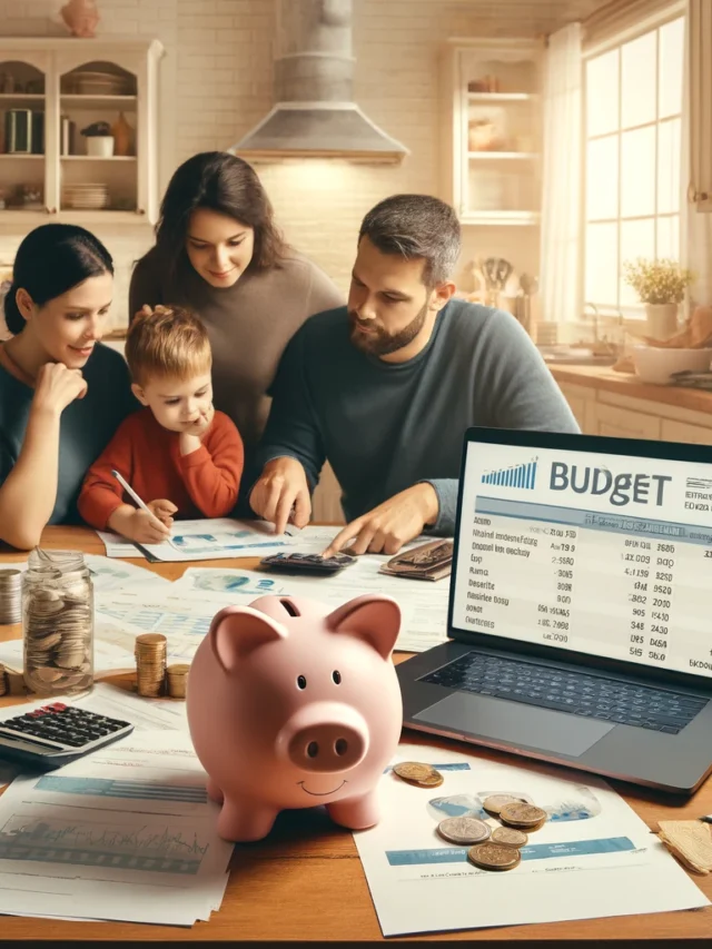 DALL·E 2024-04-05 15.38.09 - Create a realistic image that symbolizes how to create and maintain a family budget. The image should depict a family gathered around a kitchen table,