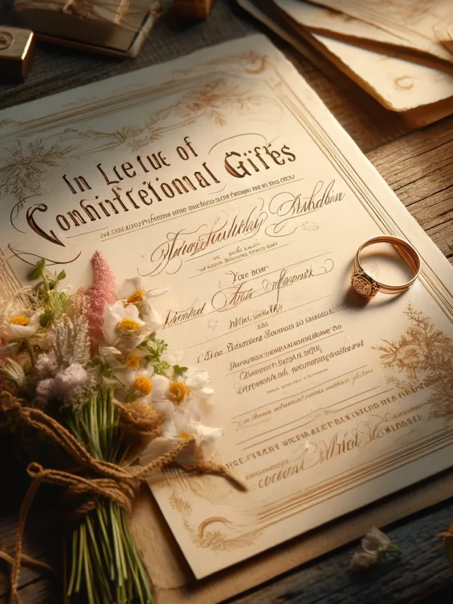 DALL·E 2024-04-10 16.53.19 - Imagine a delicately crafted wedding invitation lying atop a rustic wooden table. The invitation is open, revealing elegant, cursive handwriting that